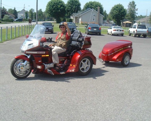 Motorcycle Honda Goldwing trike trailer